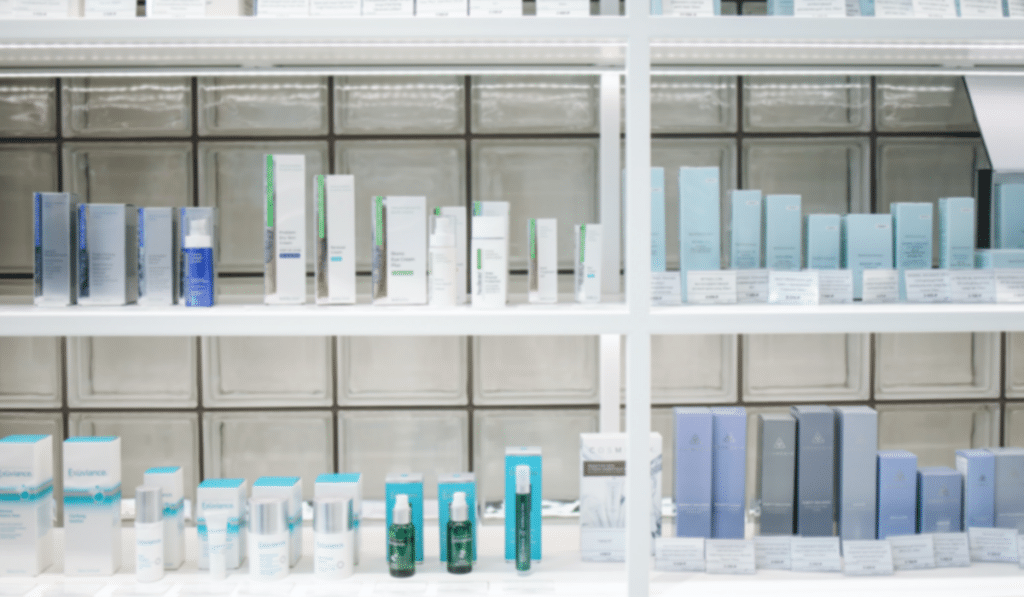 shelves of products used in a Brand Loyalty Program